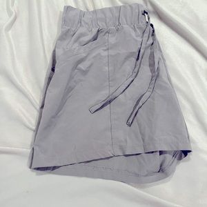 Grey athletic shorts